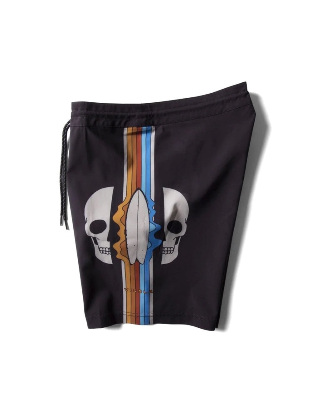 Vissla Cosmic Tides Skull 17.5” Boardshorts Size 32 Phantom Swim Trunks - Picture 3 of 9